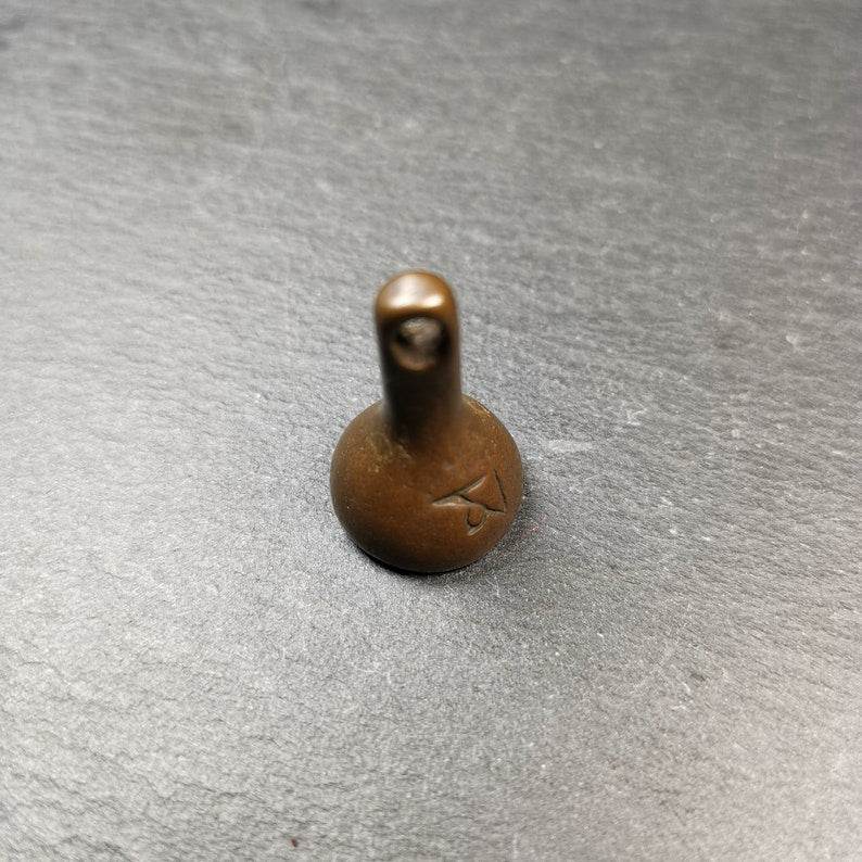 Old Stupa TsaTsa Mold Amulet, Prayer Beads Accessories - Tibetan tsa tsa mold, size reference