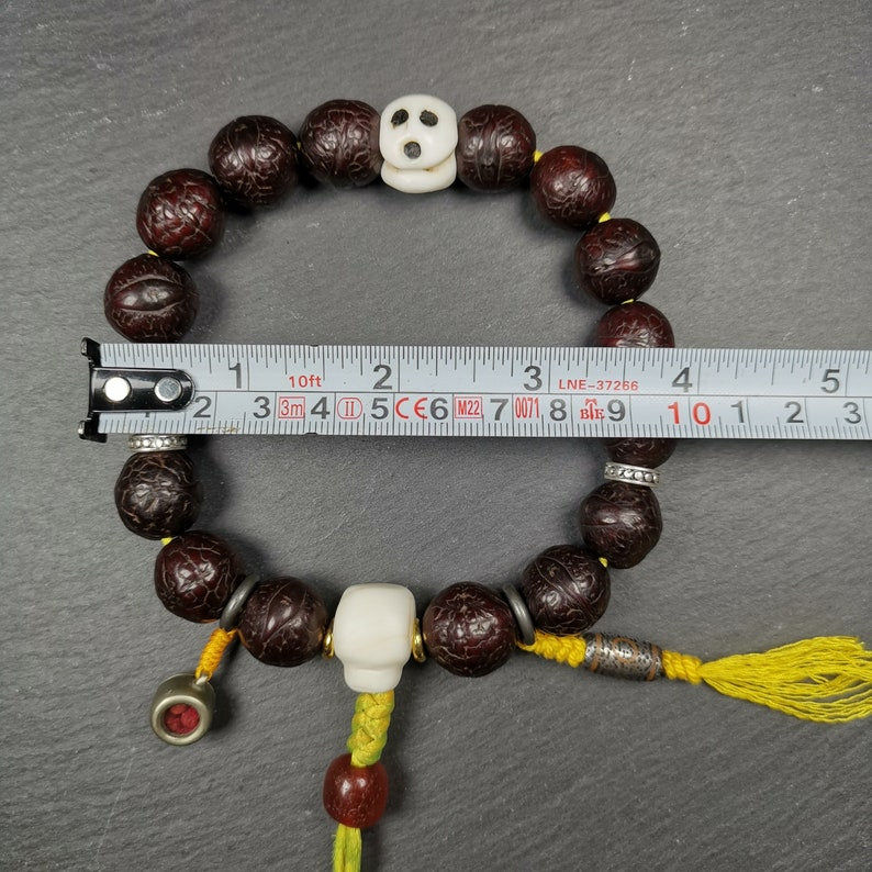 Handhold Wrist Mala, Old Bodhi Seed Beads Bracelet