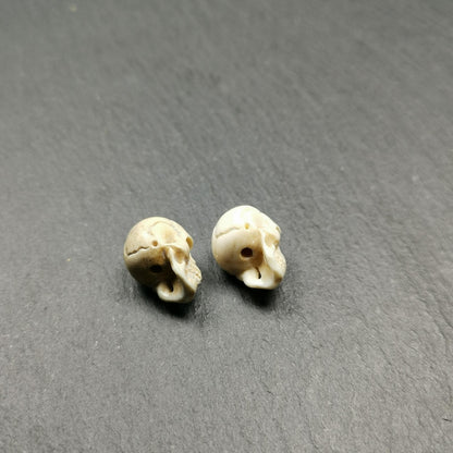 White Skull Spacer Bead for Prayer Bead