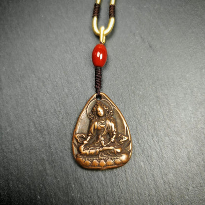 Statue Amulet,Green Tara Pendant