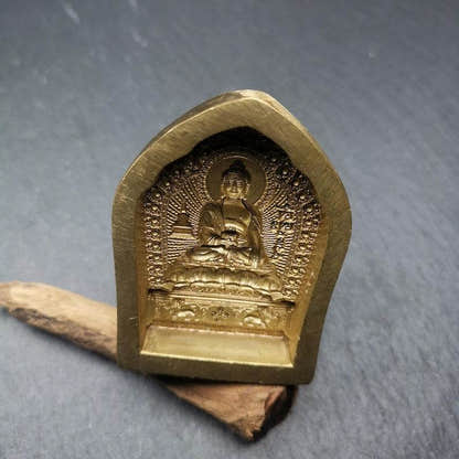 Shakyamuni Tsa Tsa Mold,5cm Height - Tibetan tsa tsa mold, view 4
