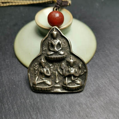 Statue Pendant,Protective Amulet - Tibetan Buddhist amulet, view 6
