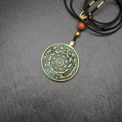 Calendar Amulet Sipaho Badge - Melong Mirror 43mm - Tibetan Buddhist amulet, view 5