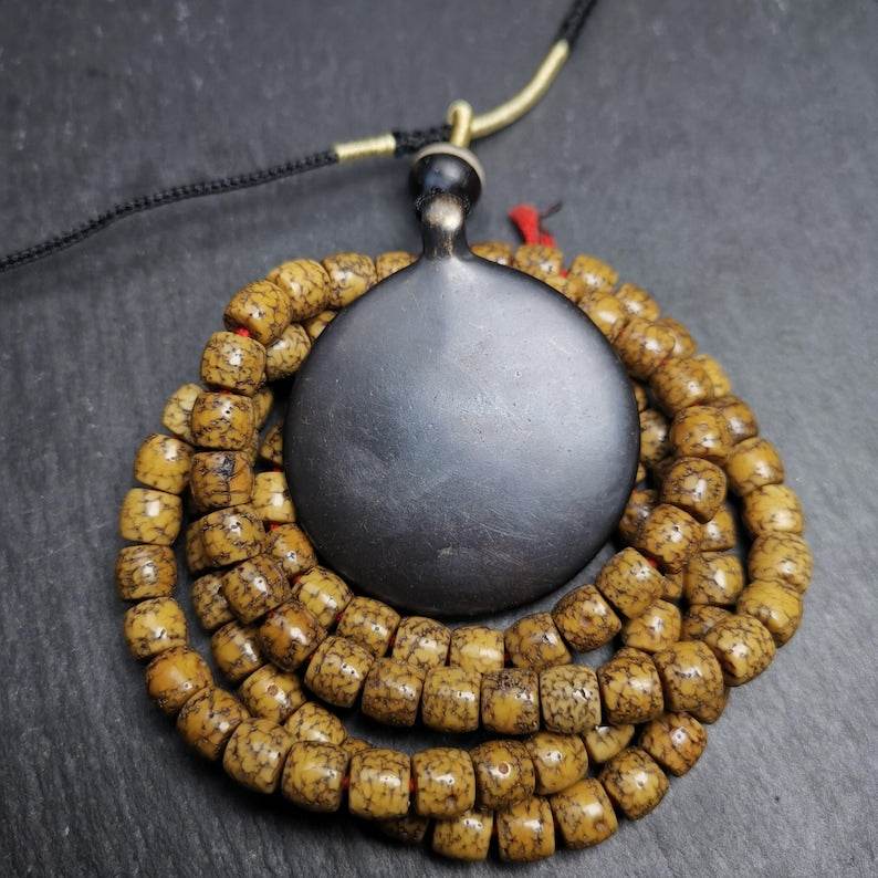 Calendar Amulet Sipaho Badge - Melong Mirror,43mm - Tibetan Buddhist amulet, view 4