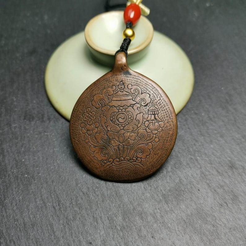 Calendar Amulet Sipaho Badge - Melong Mirror,45mm - Tibetan Buddhist amulet, view 6