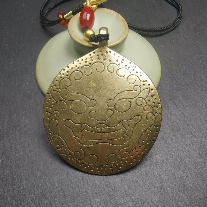 Mandala Flower Amulet Melong Mirror Pendant