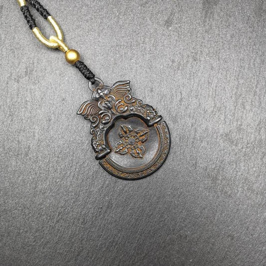Vajra Amulet - Thokcha Pendant - Tibetan Buddhist amulet, front view