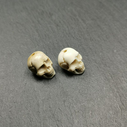 White Skull Spacer Bead for Prayer Bead