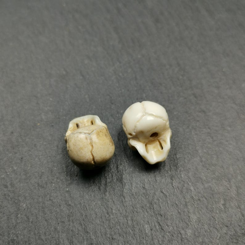 White Skull Spacer Bead for Prayer Bead