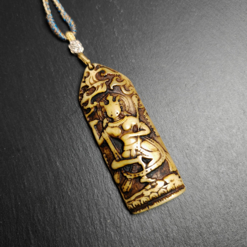 Troma Nagmo Amulet -Black Dakini Female Deity Pendant