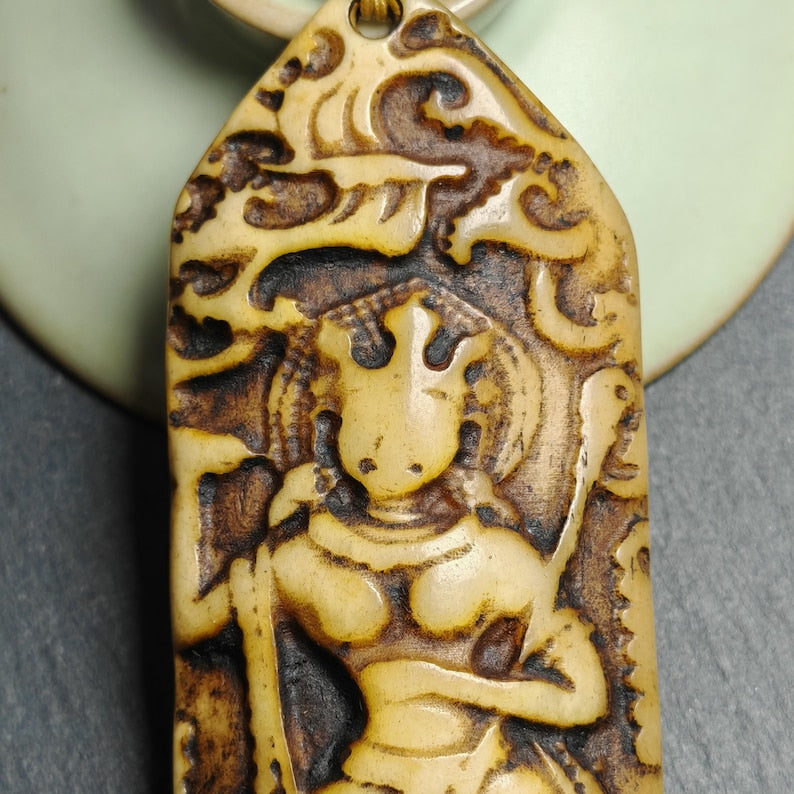 Troma Nagmo Amulet -Black Dakini Female Deity Pendant