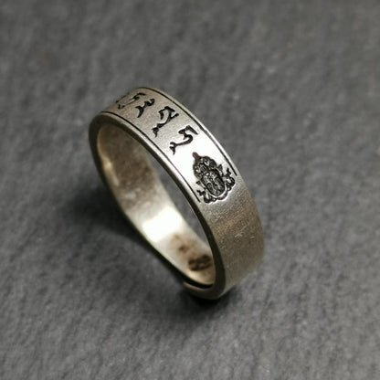 Silver Ring | Amitayus Ring and Mantra