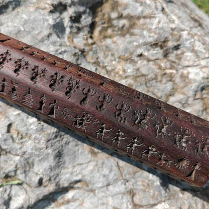 Zanpar Wooden Mold Stick - Tibetan Buddhist art, view 5
