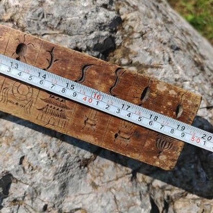 Buddhist Zanpar Wooden Mold Stick - Tibetan Buddhist art, view 5