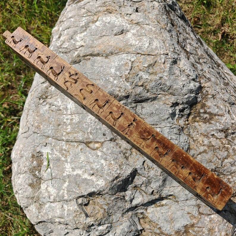Buddhist Zanpar Wooden Mold Stick - Tibetan Buddhist art, view 4