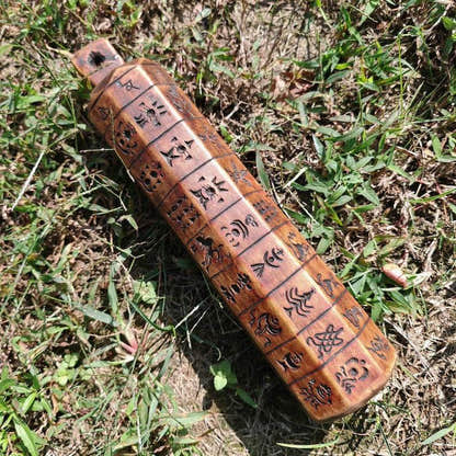 Zanpar Wooden Mold Stick - Tibetan Buddhist art, view 6