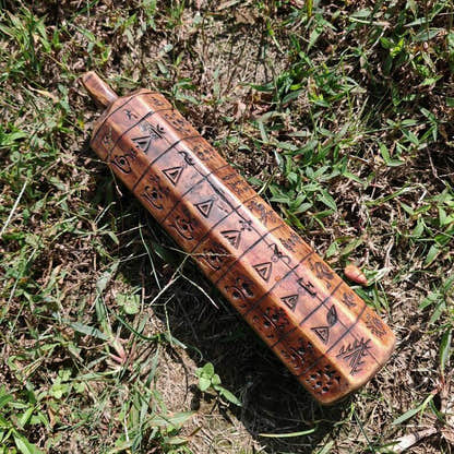 Zanpar Wooden Mold Stick - Tibetan Buddhist art, view 5