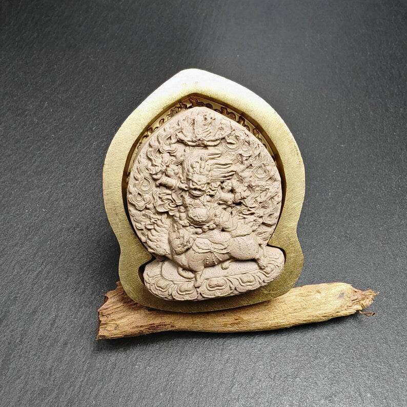 Tsa Tsa Mold,Wrathful Guru Rinpoche,5cm Height - Tibetan tsa tsa mold, view 5