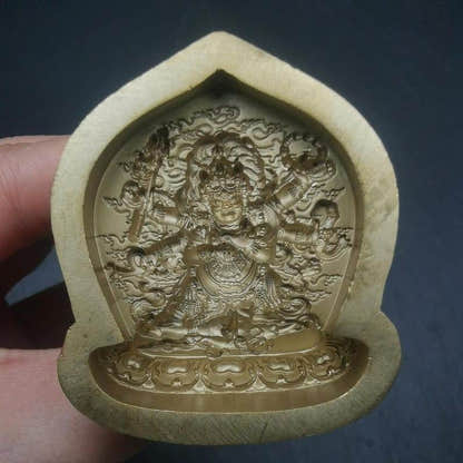 Mahakala Tsa Tsa Mold,4.5cm Height - Tibetan tsa tsa mold, view 4