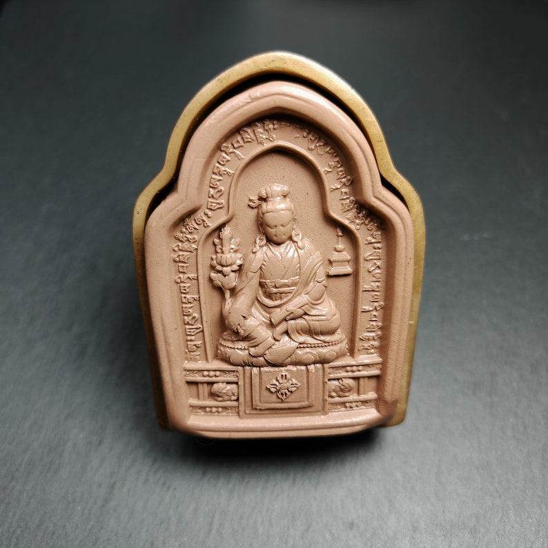 Jigme Lingpa Tsa Tsa Mold,9cm Height - Tibetan tsa tsa mold, front view