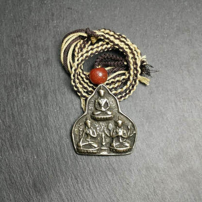 Statue Pendant,Protective Amulet - Tibetan Buddhist amulet, front view