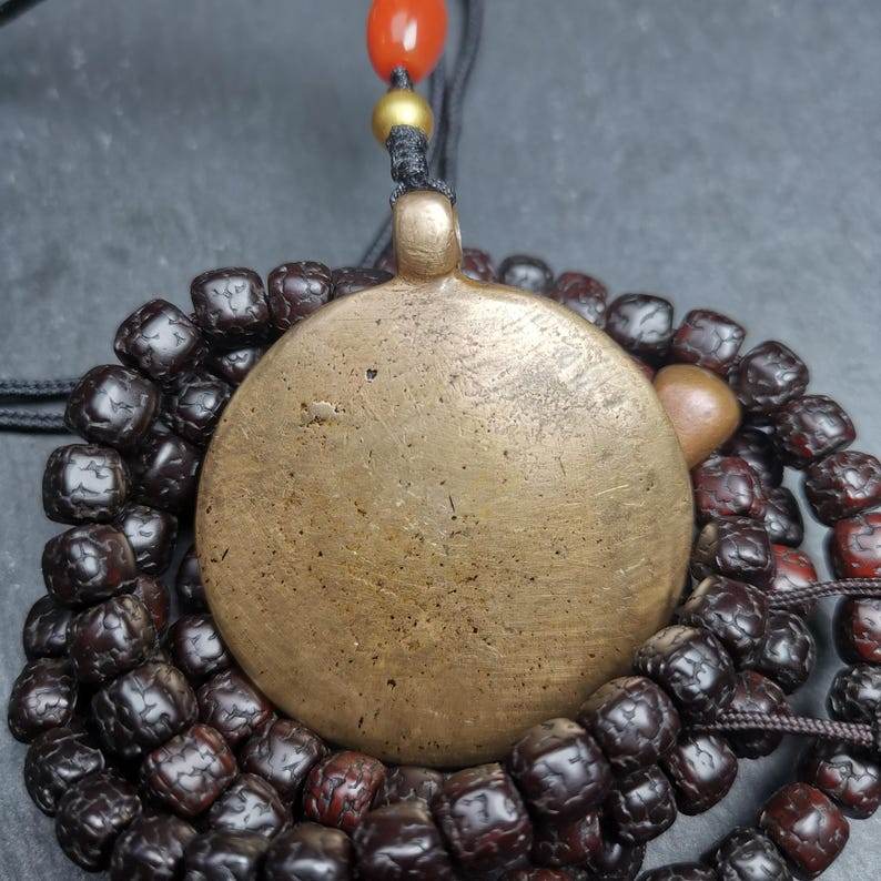 Calendar Amulet Sipaho Badge - Melong Mirror,45mm - Tibetan Buddhist amulet, view 4
