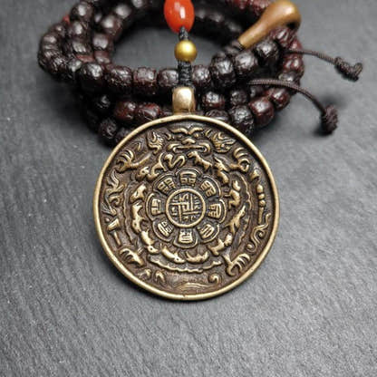 Calendar Amulet Sipaho Badge - Melong Mirror,45mm - Tibetan Buddhist amulet, view 5