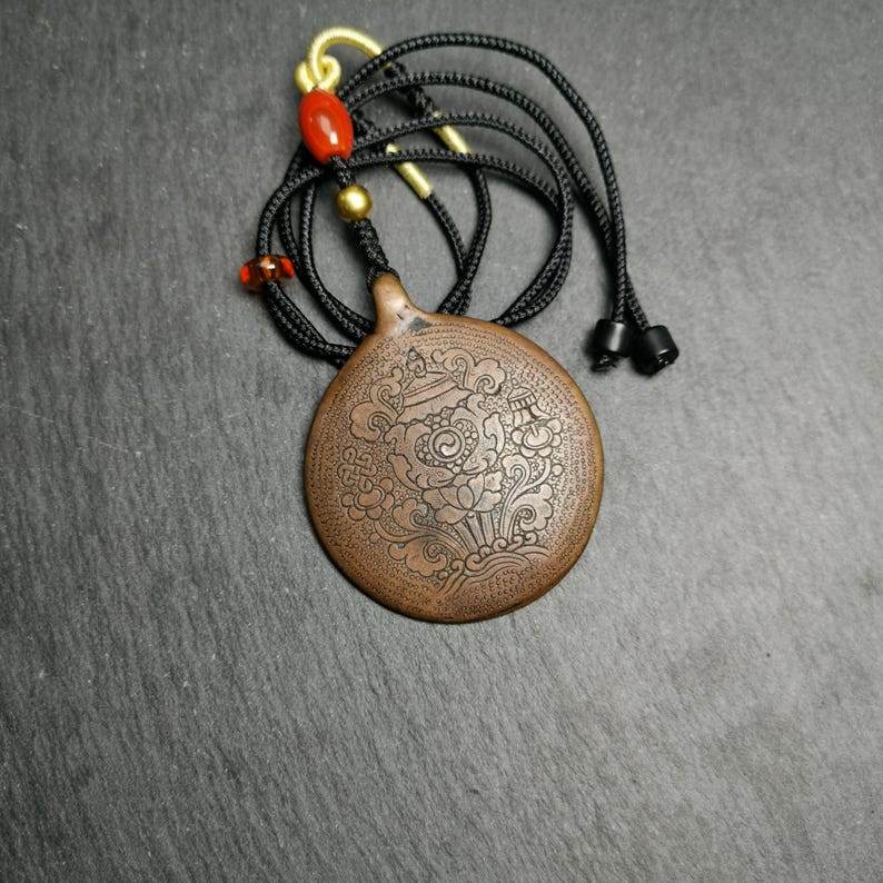 Calendar Amulet Sipaho Badge - Melong Mirror,45mm - Tibetan Buddhist amulet, view 5