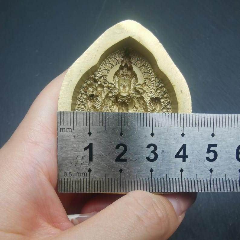 Chenrezig Tsa Tsa Mold,4.5cm Height - Tibetan tsa tsa mold, view 9