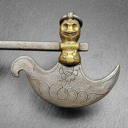 Kartika Knife of the Dakinis - Tibetan Buddhist art, close-up detail