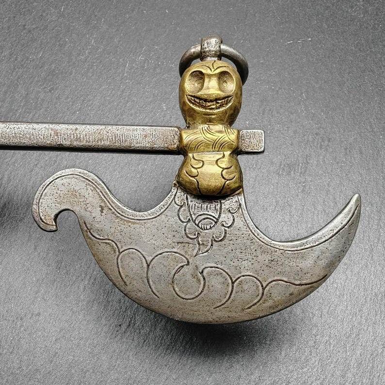 Kartika Knife of the Dakinis - Tibetan Buddhist art, close-up detail