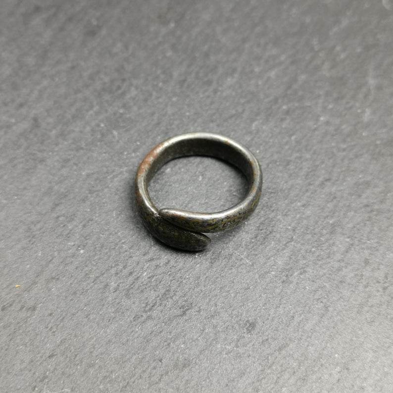 Snake Ring - Tibetan Buddhist art, close-up detail