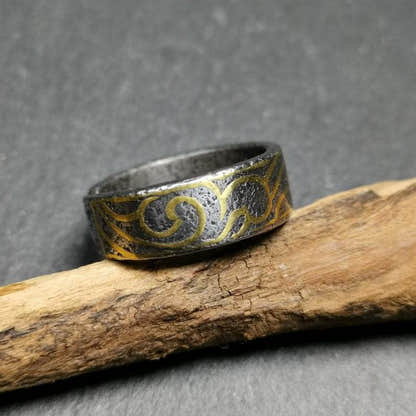Tibetan Ring - Tibetan Buddhist art, detailed view