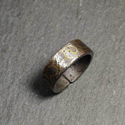 Tibetan Ring - Tibetan Buddhist art, close-up detail