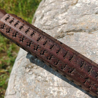 Zanpar Wooden Mold Stick - Tibetan Buddhist art, view 8