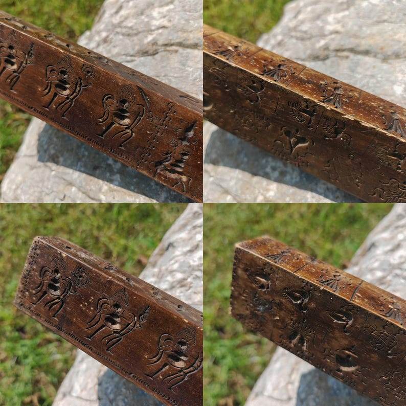 Zanpar Wooden Mold Stick - Tibetan Buddhist art, view 7