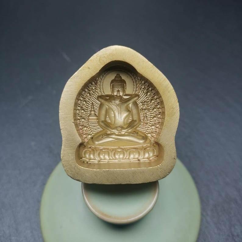 4cm Samantabhadra Yab Yum Tsa Tsa Mold - Tibetan tsa tsa mold, view 4