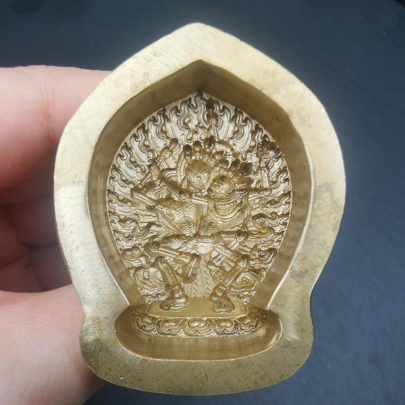 Citipati Tsa Tsa Mold,Shmashana Adhipati Mould,4.5cm Height