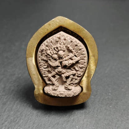 Citipati Tsa Tsa Mold,Shmashana Adhipati Mould,4.5cm Height - Tibetan tsa tsa mold, view 4