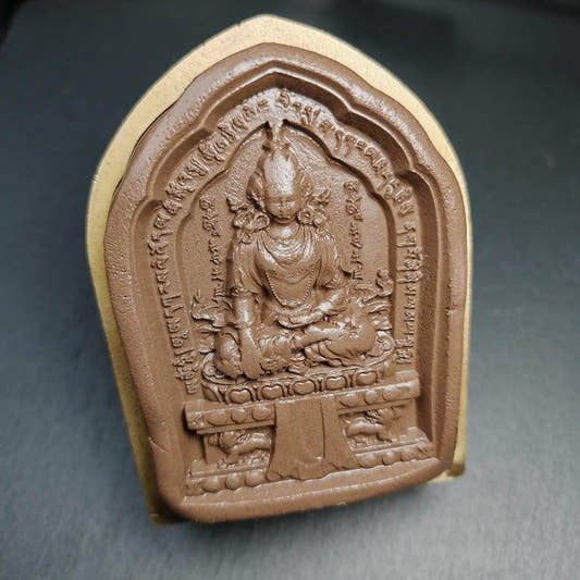 Shenrab Miwo Tsa Tsa Mold, 11cm Shenrab Miwoche - Tibetan tsa tsa mold, front view