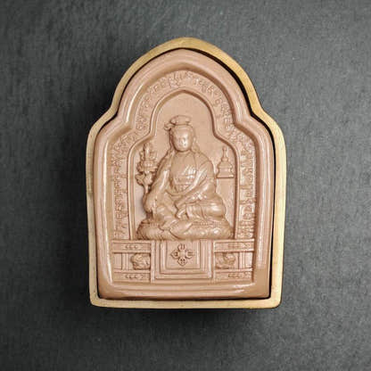 Jigme Lingpa Tsa Tsa Mold,9cm Height - Tibetan tsa tsa mold, detailed view
