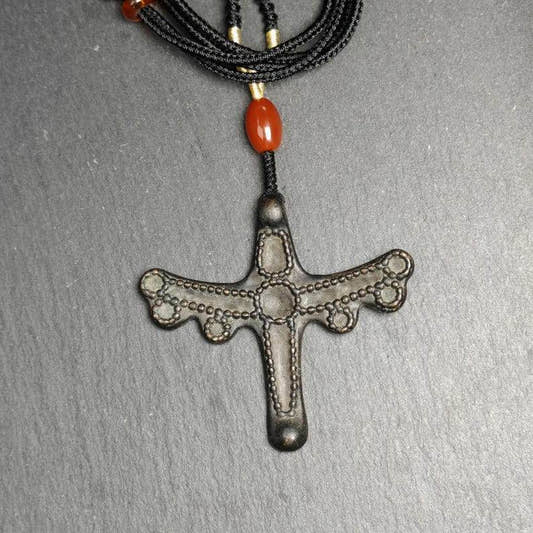 Pendant,Thokcha Protection Charm, 56 - Tibetan Buddhist art, front view