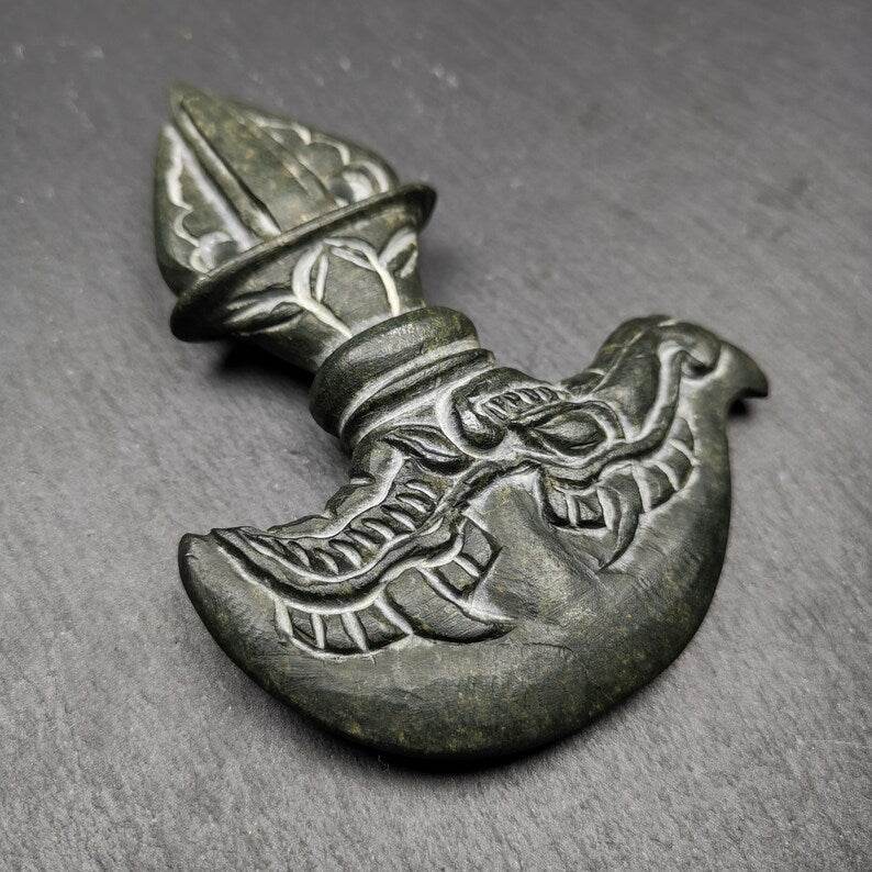 Kartika Knife of the Dakinis - Tibetan Buddhist art, detailed view