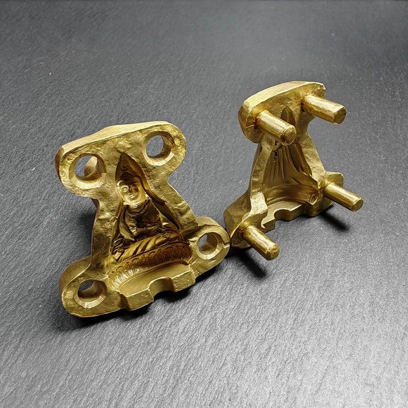 Guru Dewa Chenpo Tsa Tsa Mold,4cm Height - Tibetan tsa tsa mold, view 7