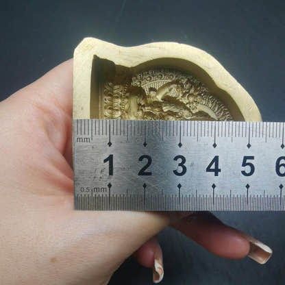 Chenrezig Tsa Tsa Mold,4.5cm Height - Tibetan tsa tsa mold, size reference