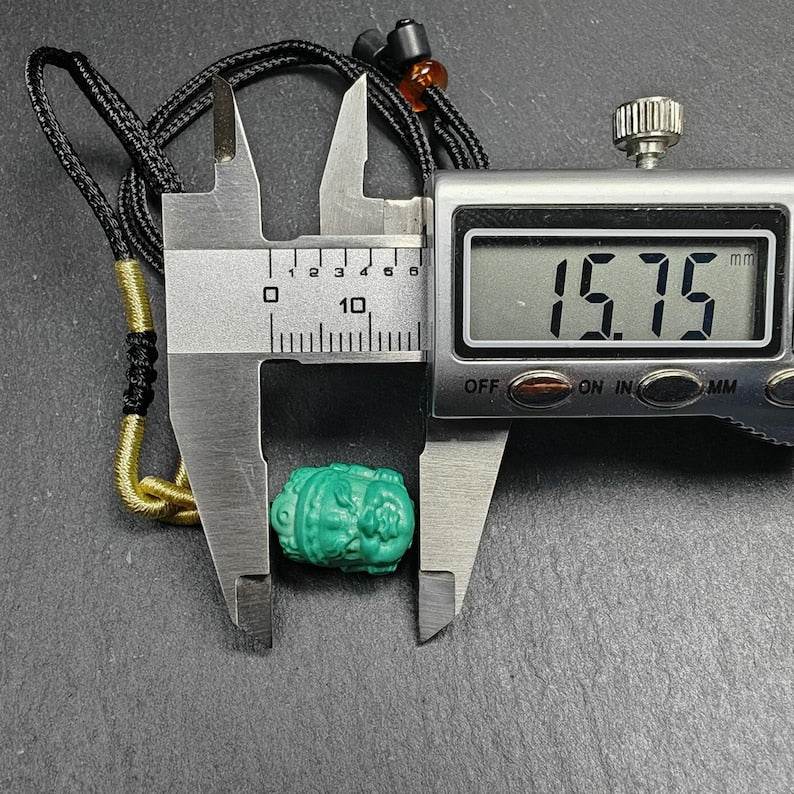 Turquoise Mahakala Amulet - Tibetan Buddhist amulet, view 9