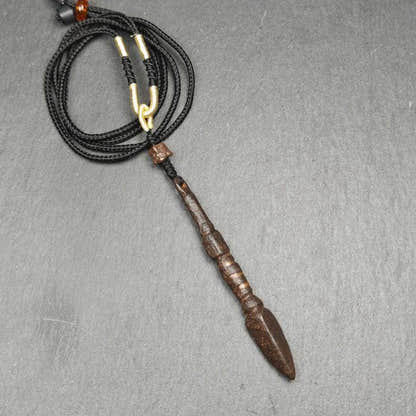 Old Phurba Amulet - Tibetan Ritual Kila Pendant - Tibetan Buddhist amulet, front view