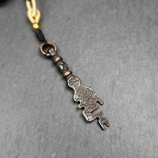 Amulet,The Key of Heart Pendant,Lucky Charm - Tibetan Buddhist amulet, front view