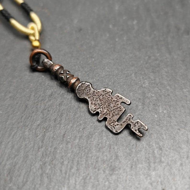 Amulet,The Key of Heart Pendant,Lucky Charm - Tibetan Buddhist amulet, view 5