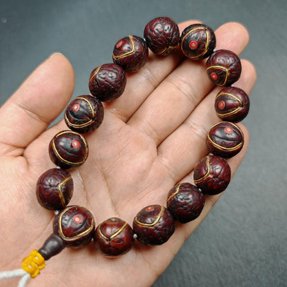 Tibetan Wrist Mala,Old Bodhi Beads Bracelet